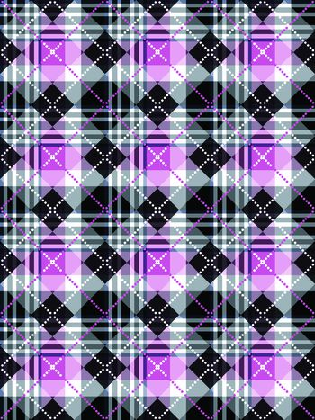 333169-复古几何格子男装衬衣