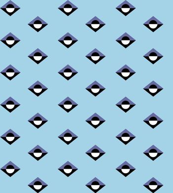 333256-男士衬衫几何方块印花