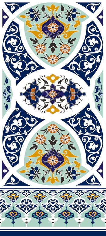 333457-花卉抽象复古集合圆形华亿平台设计1女装