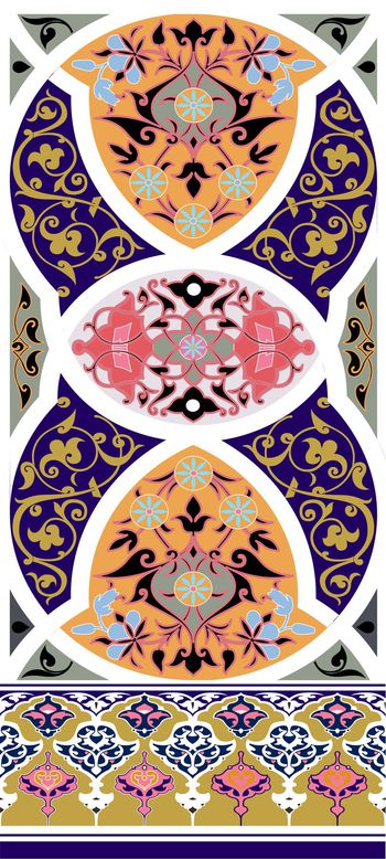 333460-花卉抽象复古集合圆形华亿平台设计2