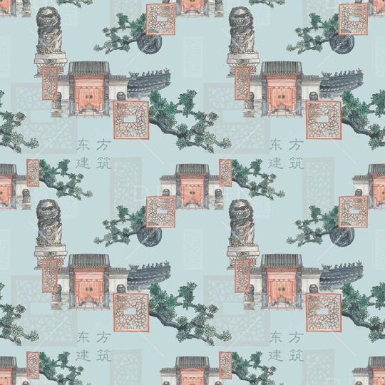 东方建筑印花华亿平台图片