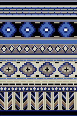 民族 几何印花华亿平台图片