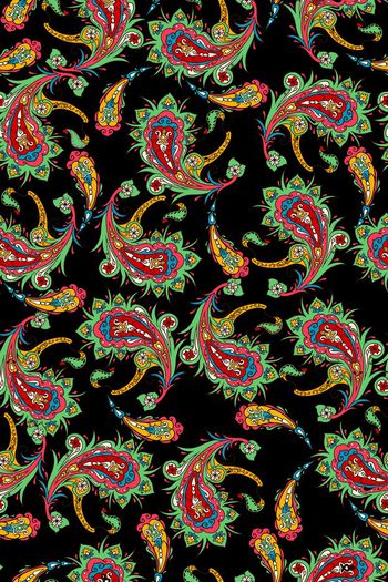 333758-复古风潮纯手绘佩斯利涡旋纹火腿纹腰