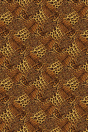 动物纹拼印花华亿平台图片