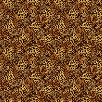 动物纹拼印花华亿平台图片