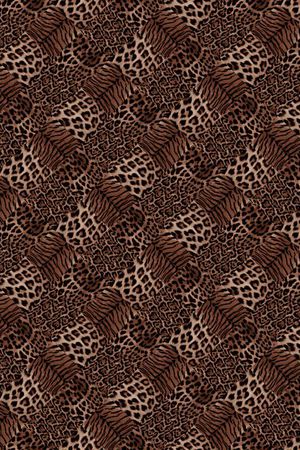 动物纹拼印花华亿平台图片