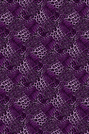 动物纹拼印花华亿平台图片