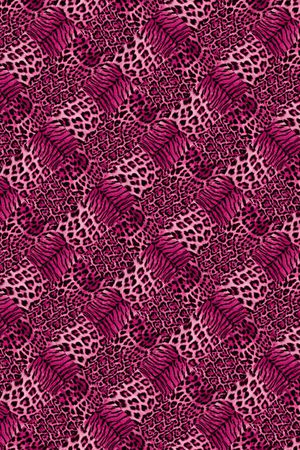 动物纹拼印花华亿平台图片