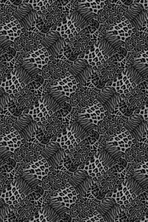 动物纹拼印花华亿平台图片