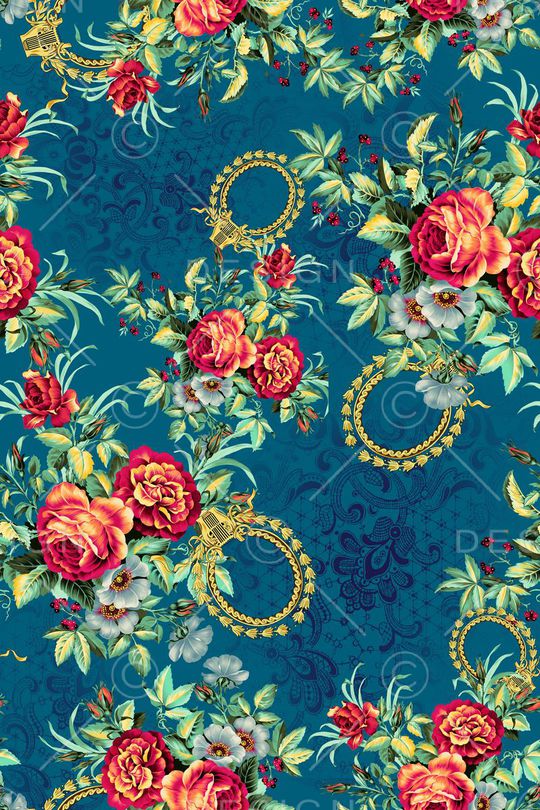 花卉印花华亿平台图片