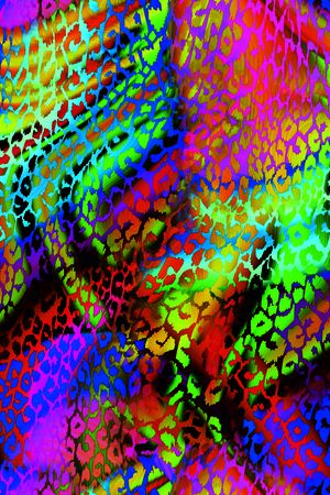 豹纹印花华亿平台图片