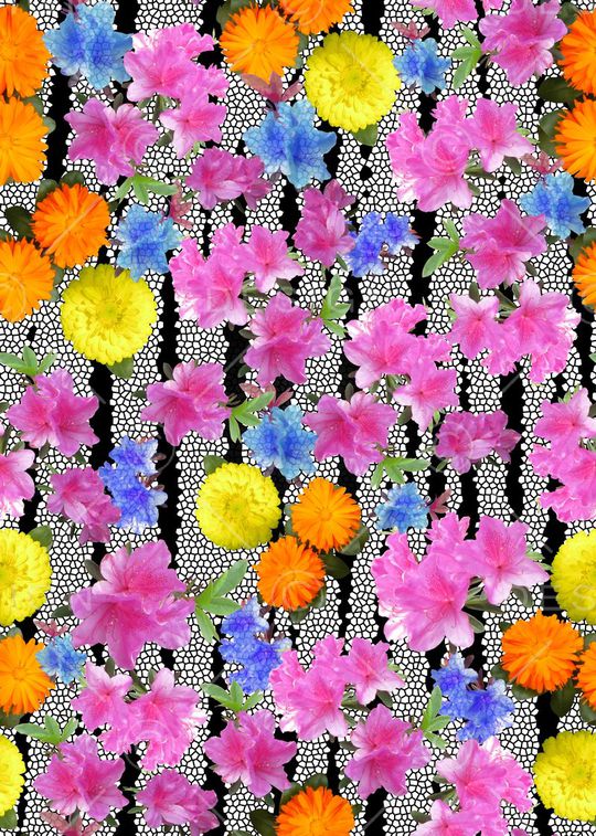 花卉印花华亿平台图片