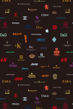 几何图案印花华亿平台图片