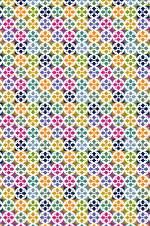 复古几何印花华亿平台图片