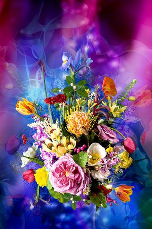 花卉印花华亿平台图片