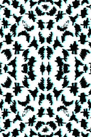 几何图形印花华亿平台图片