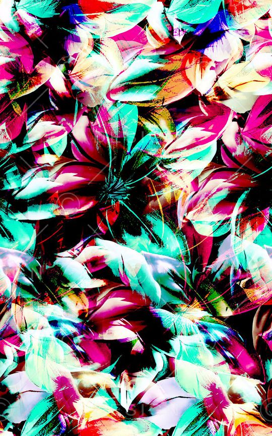 花卉、抽象、绚丽印花华亿平台图片