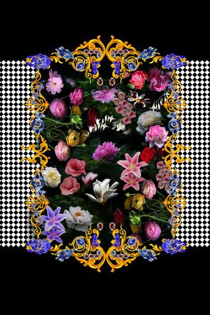 欧式宫廷风印花华亿平台图片