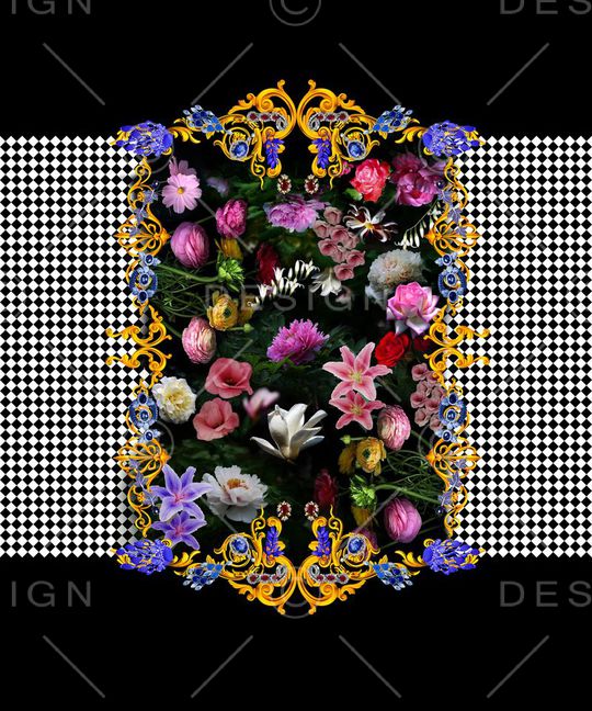 欧式宫廷风印花华亿平台图片