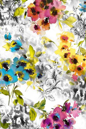 水彩印花华亿平台图片