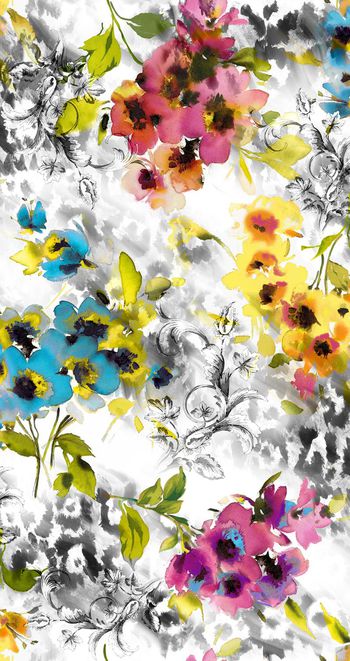 335802-豹纹水彩花朵