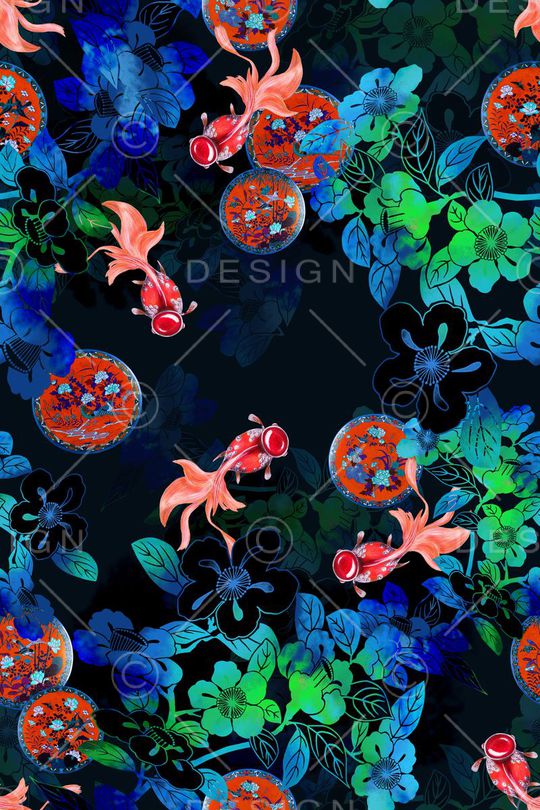 中国风印花华亿平台图片