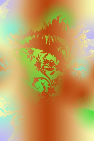 大花  花卉 小碎花印花华亿平台图片