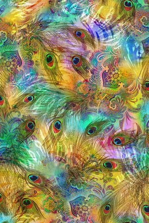 抽象印花华亿平台图片