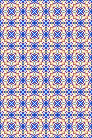 几何图案印花华亿平台图片