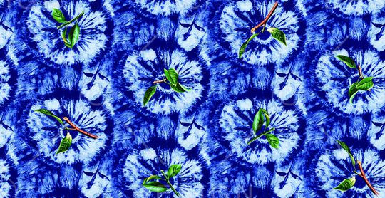 扎染华亿平台印花华亿平台图片