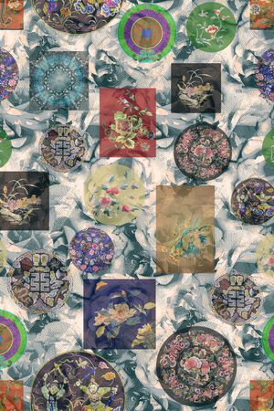 抽象印花华亿平台图片