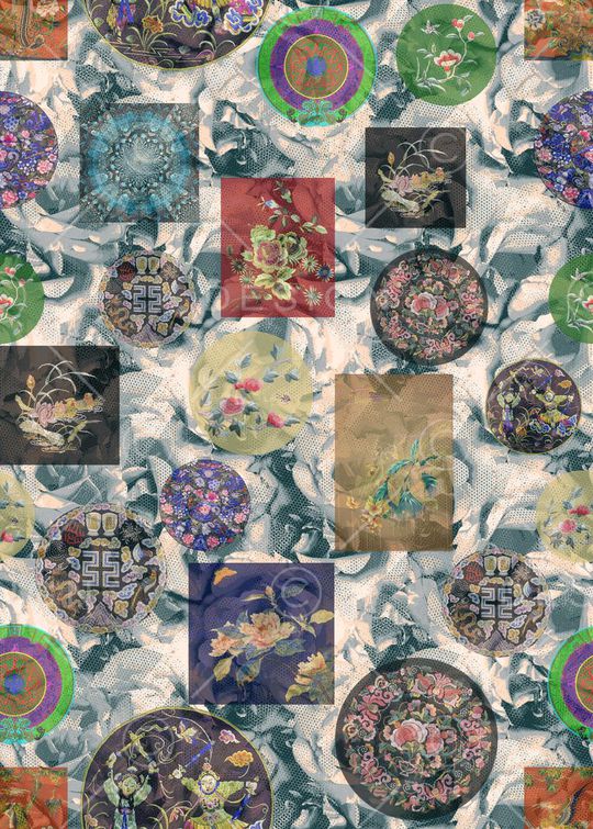 抽象印花华亿平台图片