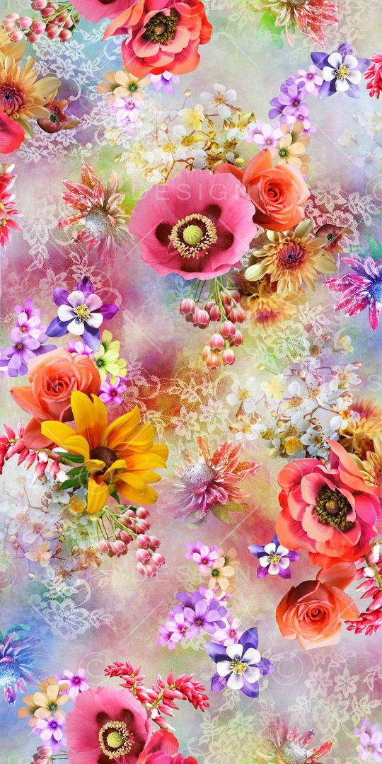 花卉印花华亿平台图片