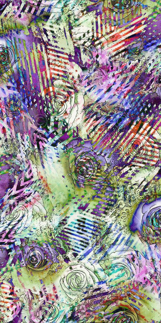 抽象简洁印花华亿平台图片