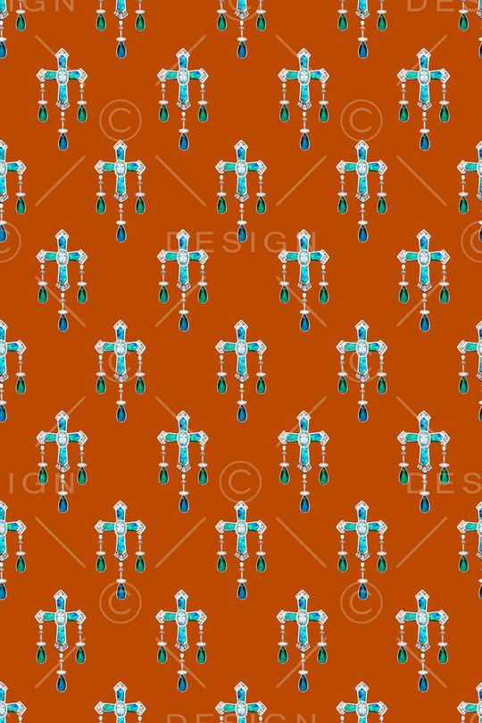 巴洛克印花华亿平台图片