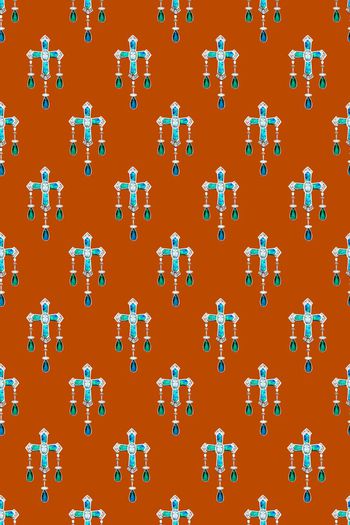 336190-复古中世纪教会十字架珠宝衬衫华亿平台