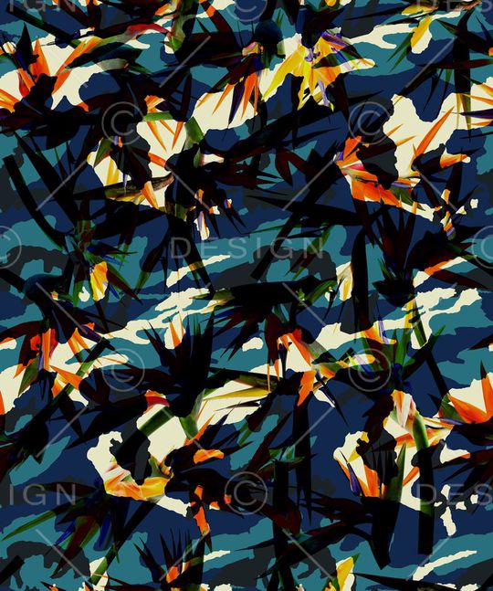 迷彩印花华亿平台图片