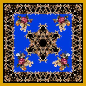 围巾印花华亿平台图片