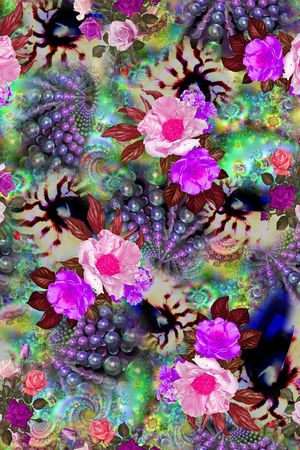 抽象印花华亿平台图片