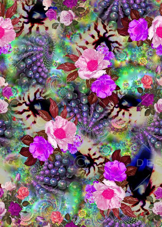 抽象印花华亿平台图片