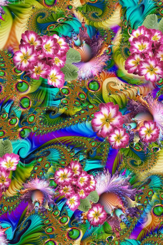 花卉印花华亿平台图片