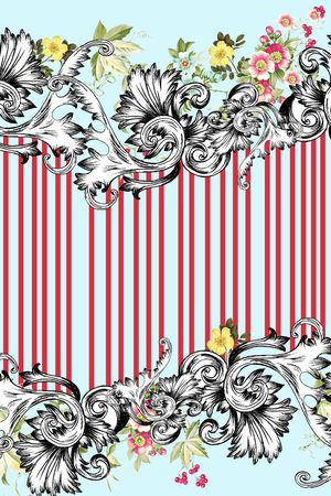 二方连续印花华亿平台图片