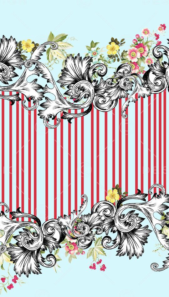 二方连续印花华亿平台图片