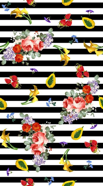 336683-简约小清新花卉大地果实A