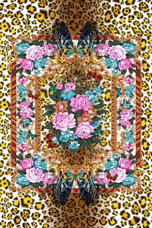 豹纹印花华亿平台图片