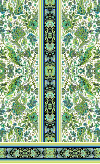 336818-手绘艺术风格中国风花边腰果佩斯利花