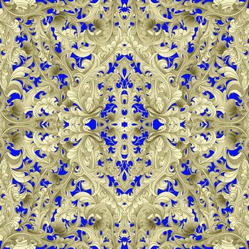 337071-民族风欧式卷草纹男装衬衫T恤华亿平台