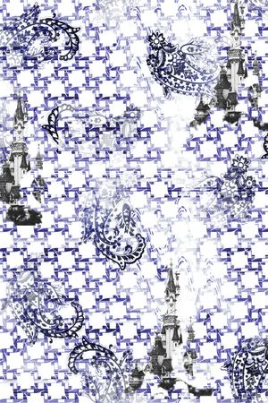 格子印花华亿平台图片