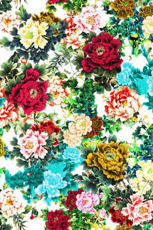 中国风印花华亿平台图片