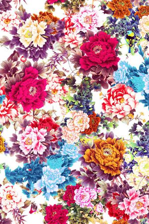 中国风印花华亿平台图片